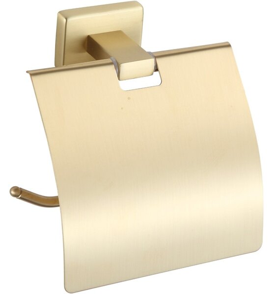 Mexen Arno, držiak na toaletný papier s krytom, zlatá matná, 7020733-55