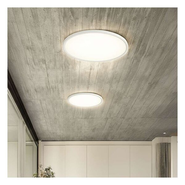 LED stropné svetlo s diaľkovým ovládaním Estela Low UGR - priemer 50 cm, biela