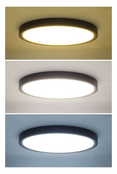 LED stropné svetlo s diaľkovým ovládaním Estela nastaviteľné - priemer 50 cm, čierna