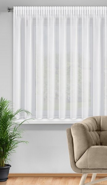 ZÁCLONA NA PÁSKE DALIA 350X150 CM BIELA