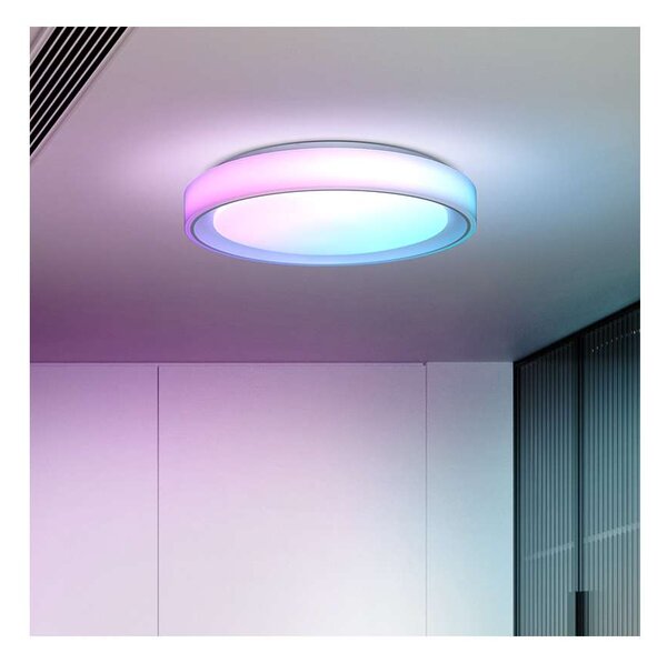 LED stropné svetlo s diaľkovým ovládaním Floco RGB - priemer 40 cm, biela