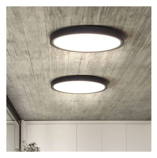 LED stropné svetlo s diaľkovým ovládaním Estela nastaviteľné - priemer 50 cm, čierna