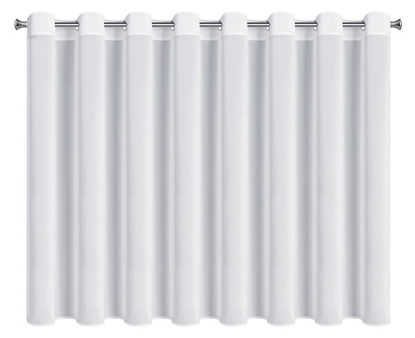 ZÁCLONA NA KRÚŽKOCH DALIA 350X150 CM BIELA