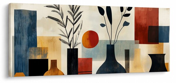 Obraz - Kubistické vázy (120x50 cm)