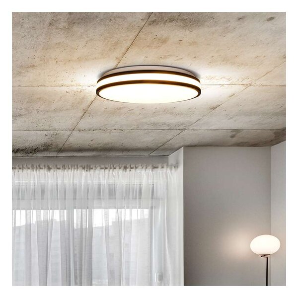 LED stropné svetlo s diaľkovým ovládaním Laskos nastaviteľné - priemer 39 cm, čierna