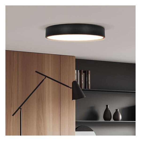 LED stropné svetlo s diaľkovým ovládaním Lecce nastaviteľné, 2300 lm - priemer 30 cm, čierna