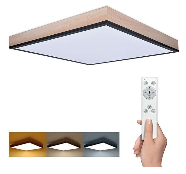 LED stropné svetlo s diaľkovým ovládaním WO802 - 45 x 45 cm, hnedá