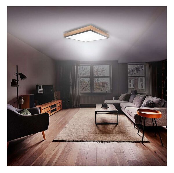 LED stropné svetlo s diaľkovým ovládaním WO802 - 45 x 45 cm, hnedá