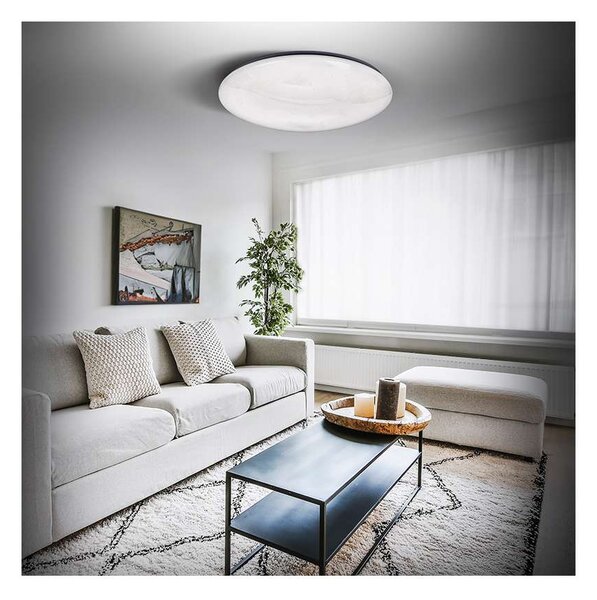 LED stropné svetlo s diaľkovým ovládaním Star - priemer 37 cm, biela