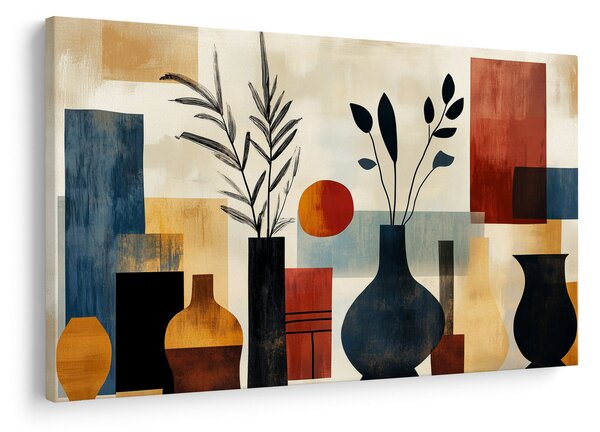 Obraz - Kubistické vázy (90x60 cm)