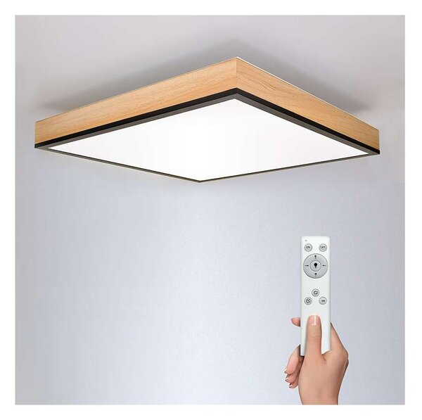 LED stropné svetlo s diaľkovým ovládaním WO802 - 45 x 45 cm, hnedá