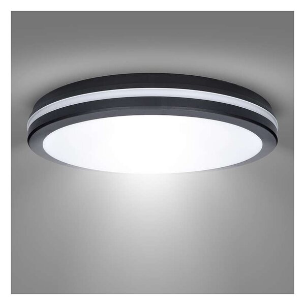 LED stropné svetlo WO821 nastaviteľné - priemer 40 cm, čierna