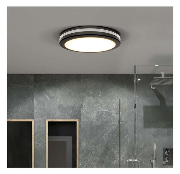 LED stropné svetlo WO820 nastaviteľné - priemer 30 cm, čierna
