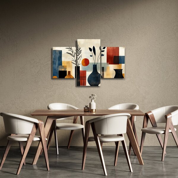 Obraz - Kubistické vázy (90x60 cm)