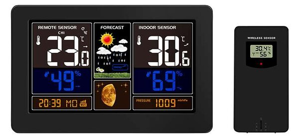 Meteostanica TE81 WiFi, čierna
