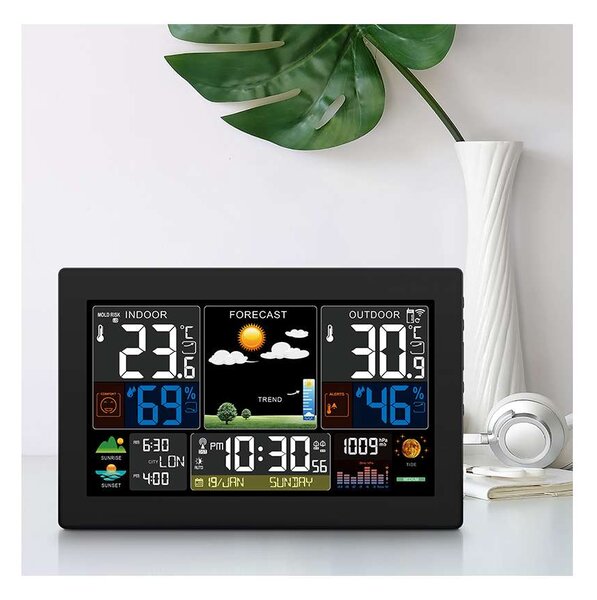 Meteostanica TE81 XL, čierna