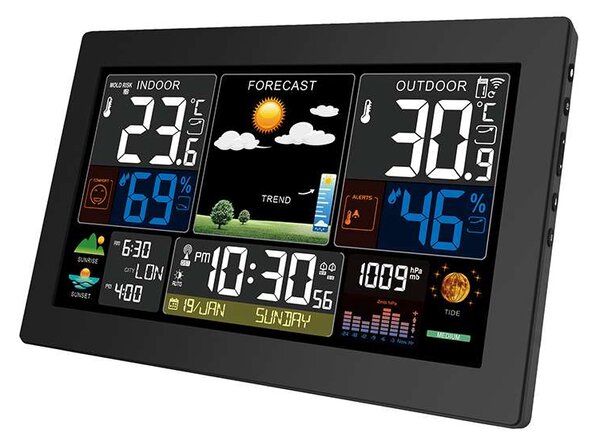Meteostanica TE81 XL, čierna