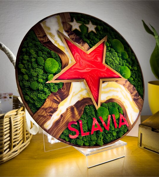 Stolná lampa Slavia Moss