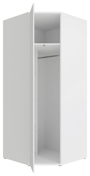 ROHOVÁ ŠATNÍKOVÁ SKRIŇA, biela, 92/214/92 cm Carryhome - Skrine, Online Only