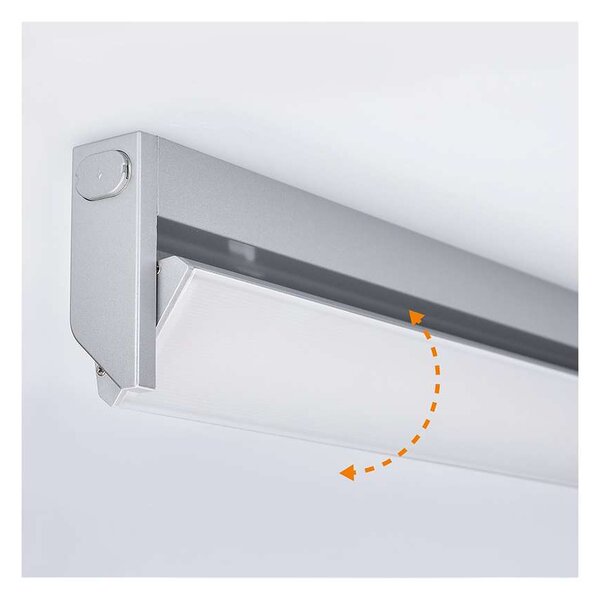 Výklopné LED kuchynské svietidlo WO215, 58 cm, biela