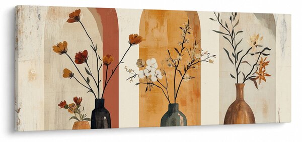 Obraz - Vázy v oblúkoch (120x50 cm)