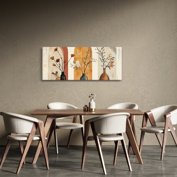 Obraz - Vázy v oblúkoch (120x50 cm)