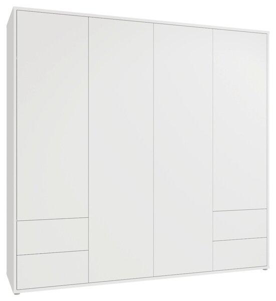 SKRIŇA S OTOČNÝMI DVERAMI, biela, 224/214/60 cm Carryhome - Skrine, Online Only