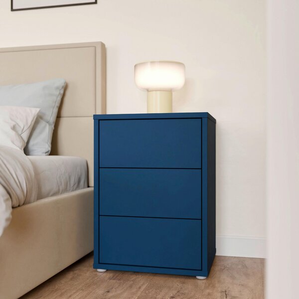 NOČNÝ STOLÍK, tmavomodrá, 50/69/42 cm Carryhome - Online Only spálne, Online Only