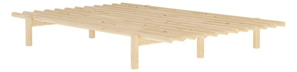 Dvojlôžková posteľ z borovicového dreva s roštom 140x200 cm Pace – Karup Design