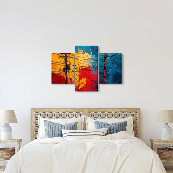 Obraz - Abstraktné elektrické vedenie (90x60 cm)