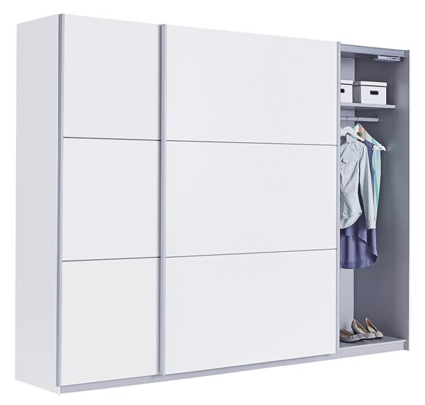 ŠAT. SKRIŇA S POSUV. DVERAMI, biela, 270/210/61 cm Carryhome - Skrine, Online Only
