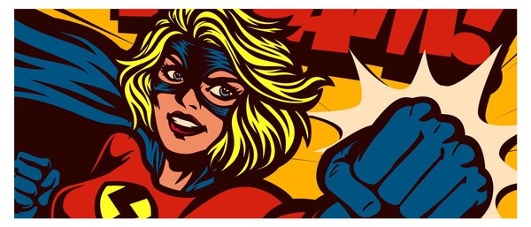 Obraz - Komix (120x50 cm)