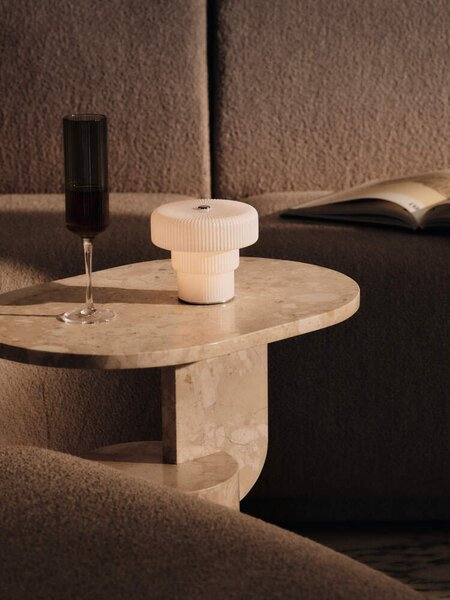 Ferm Living Poháre na šampanské Ripple Flutes set 2 ks, smoked grey