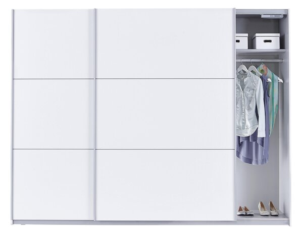 ŠAT. SKRIŇA S POSUV. DVERAMI, biela, 270/210/61 cm Carryhome - Skrine, Online Only