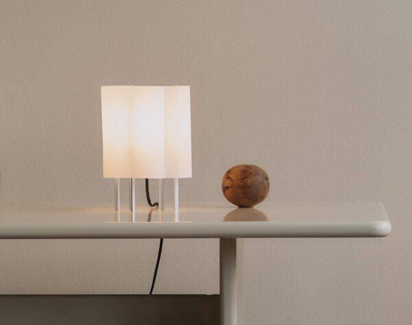 Ferm Living Stolná lampa Boe, silver/natural 1104272397