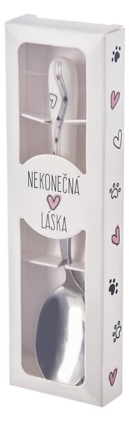 Dezertná lyžička NEKONEČNÁ LÁSKA mačka 1 ks