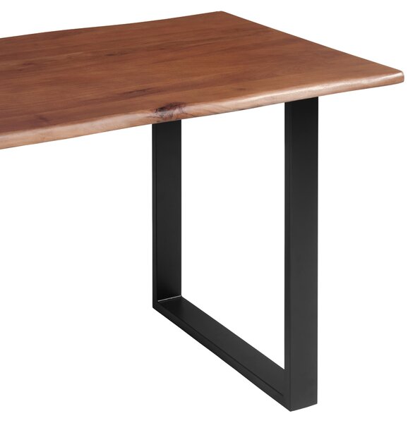 JEDÁLENSKÝ STÔL, akácia, čierna, farba akácie, farba vlašského orecha, 160/90/76 cm P & B - Online Only jedálne, Online Only