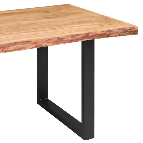 JEDÁLENSKÝ STÔL, akácia, čierna, farba akácie, 200/100/76 cm P & B - Online Only jedálne, Online Only