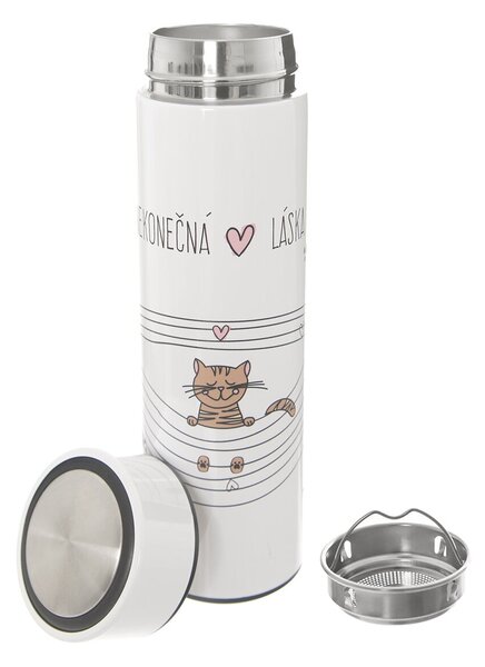 Termoska NEKONEČNÁ LÁSKA mačka 0,4 l