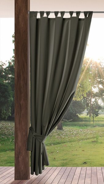 ZÁHRADNÝ VODEODOLNÝ ZÁVES NA PÚTKACH GARDEN 155X240 CM GRAFITOVÁ
