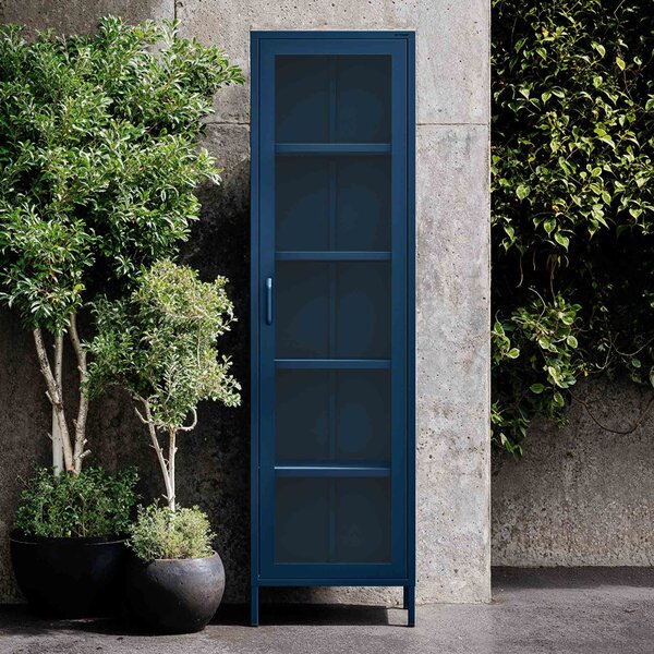 Vitrína LUIGI, 500 x 1800 x 350 mm, Modern: farba granátová