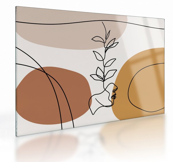 Sklenený obraz - Boho Shapes (70x50 cm)