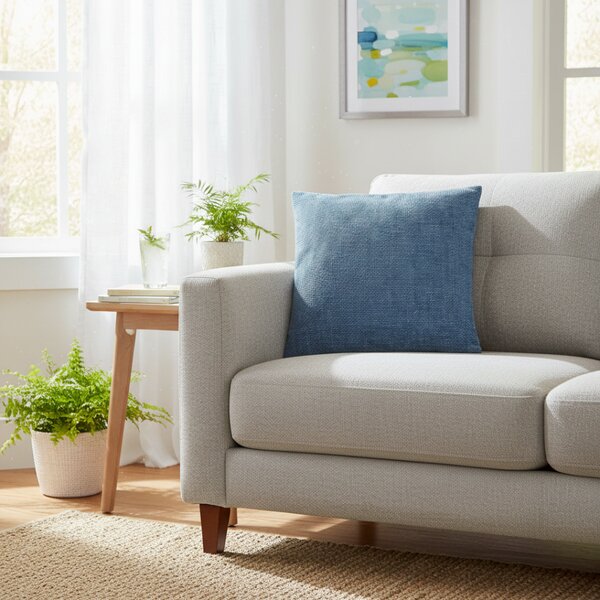 Obliečka na vankúš Intreccio Jacquard Chenille nebesky modrá Farba Modrá Rozmery 42x42 cm