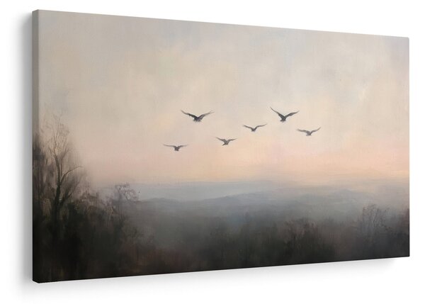 Obraz - Hejno vtákov (90x60 cm)