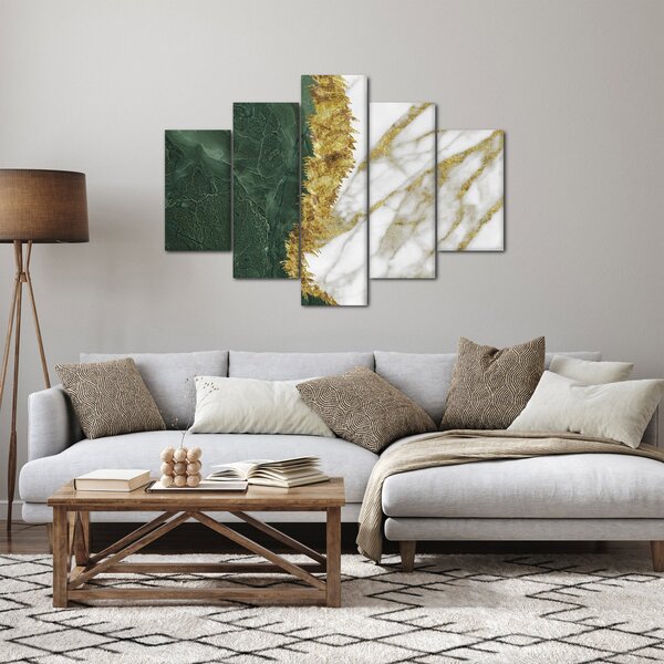 Obraz - Zelený mramor N⁰1 (150x105 cm)