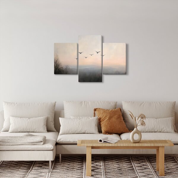 Obraz - Hejno vtákov (90x60 cm)
