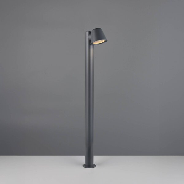 Trio Lighting Chodníkové svetlo Beni, čierna matná, výška 100 cm, kov, Čierna, kov, Moderný, Osvetlenie príjazdovej cesty