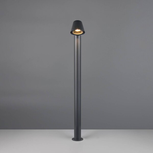 Trio Lighting Chodníkové svetlo Beni, čierna matná, výška 100 cm, kov, Čierna, kov, Moderný, Osvetlenie príjazdovej cesty