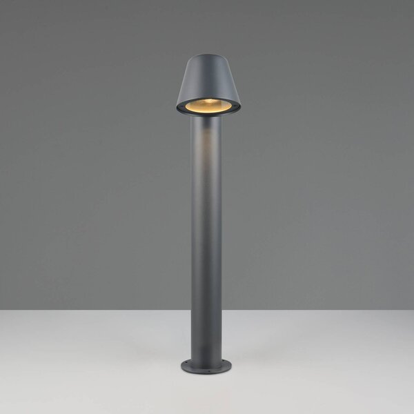 Stojaca lampa Beni, čierna matná, výška 60 cm, kov, Čierna, kov, Moderný, Vonkajčie stĺpové osvetlenie