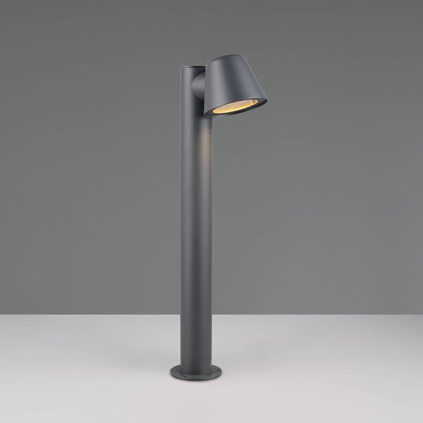 Stojaca lampa Beni, čierna matná, výška 60 cm, kov, Čierna, kov, Moderný, Vonkajčie stĺpové osvetlenie